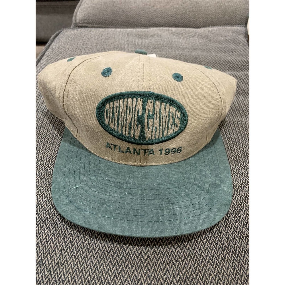 Atlanta 1996 Olympics Green Snapback Hat Cap Drew Pearson NWT Vintage VTG